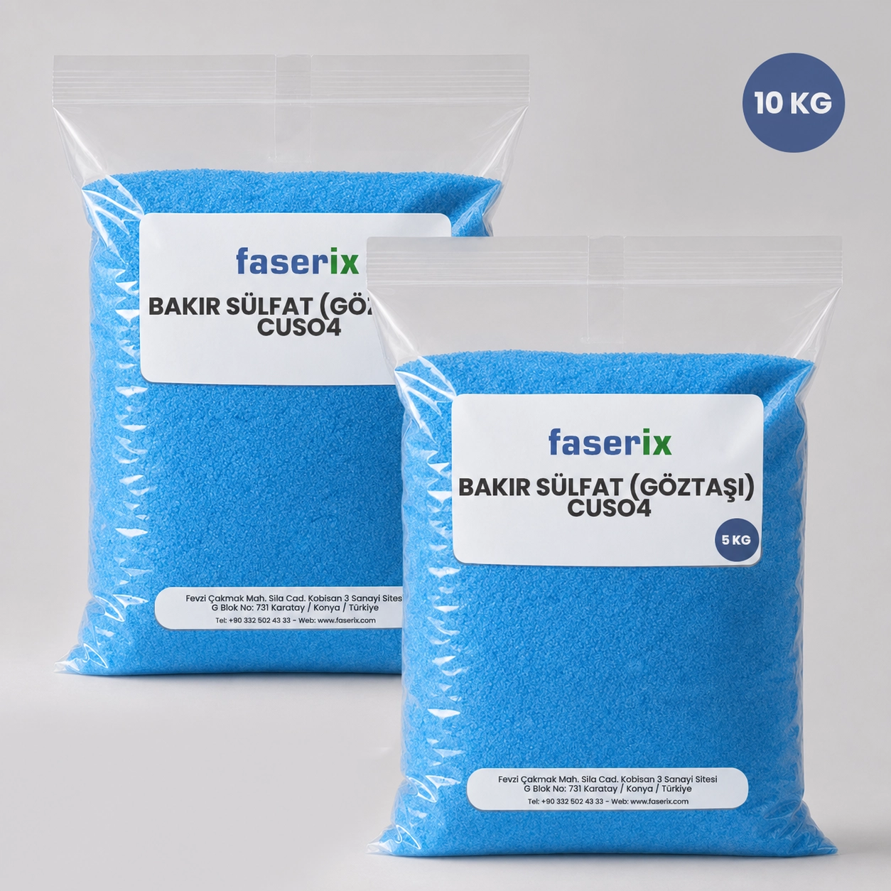Bakır Sülfat (Göztaşı) CuSO4 - 10 Kg