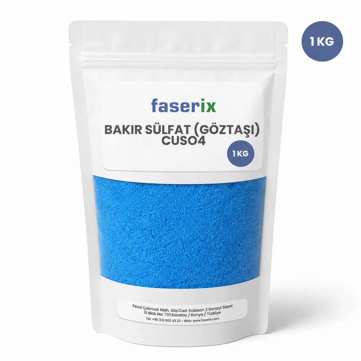 Bakır Sülfat (Göztaşı) CuSO4 - 1 Kg
