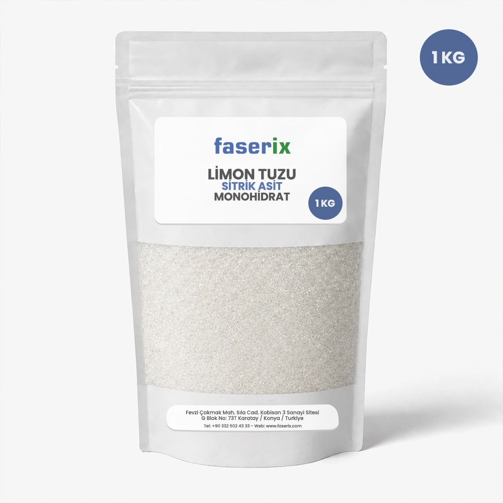 faserix - Limon Tuzu Sitrik Asit Monohidrat 1 Kg