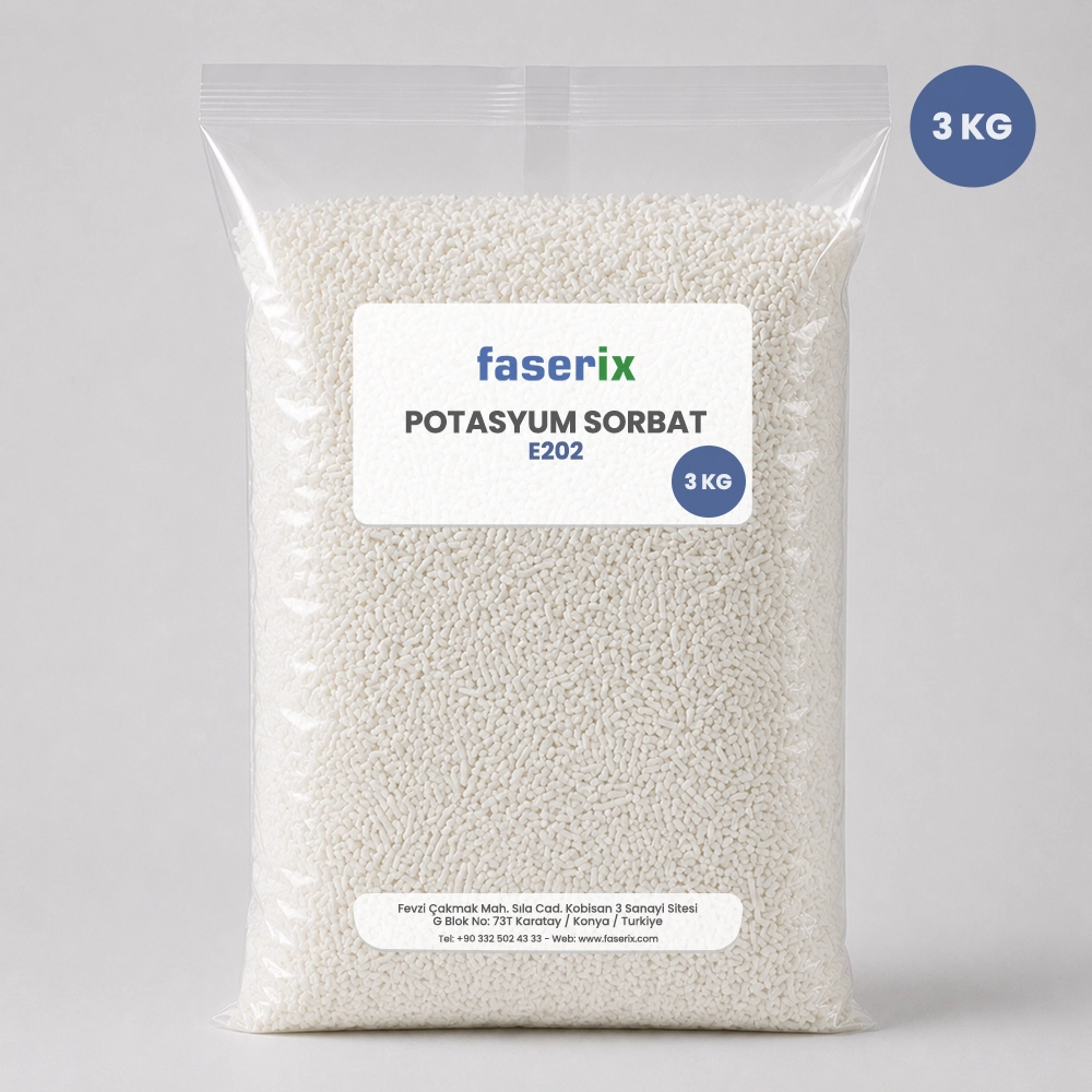 faserix - Potasyum Sorbat E202 - 3 Kg