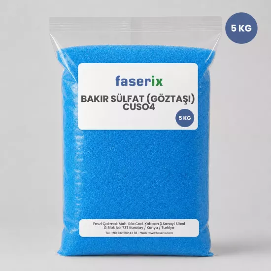 Faserix Bakır Sülfat (Göztaşı) CuSO4 - 5 Kg