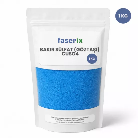 Faserix Bakır Sülfat (Göztaşı) CuSO4 - 1 Kg