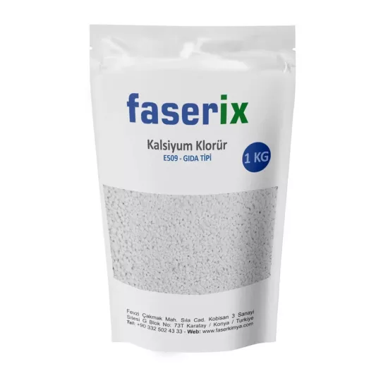 faserix Kalsiyum Klorür(E509 Gıda Tipi) 1 Kg