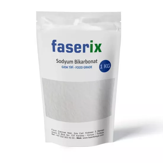 faserix Sodyum Bikarbonat (Şişecam) İngiliz Karbonatı Gıda Tipi 1 Kg
