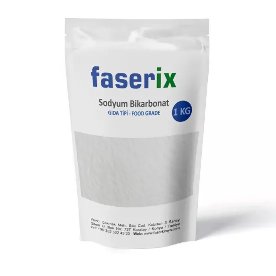faserix Sodyum Birkarbonat (Şişecam) İngiliz Karbonatı Gıda Tipi 25 Kg