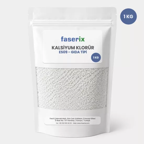 faserix Kalsiyum Klorür(E509 Gıda Tipi) 1 Kg