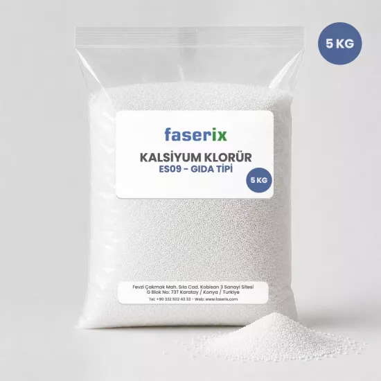 faserix Kalsiyum Klorür(E509 Gıda Tipi) 5 Kg