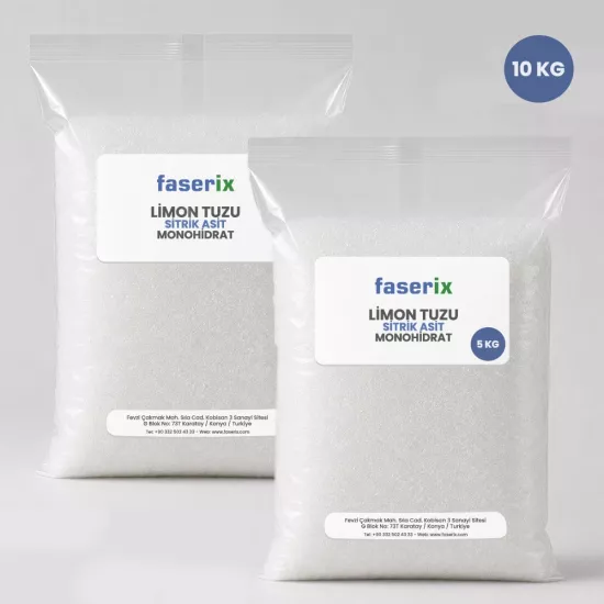 faserix - Limon Tuzu Sitrik Asit Monohidrat 10 Kg