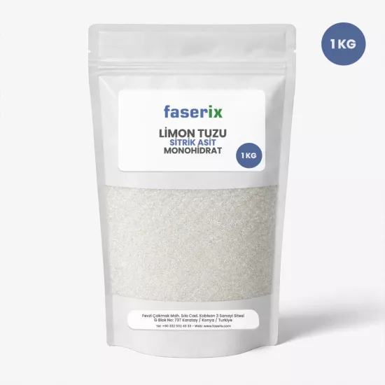 faserix - Limon Tuzu Sitrik Asit Monohidrat 1 Kg