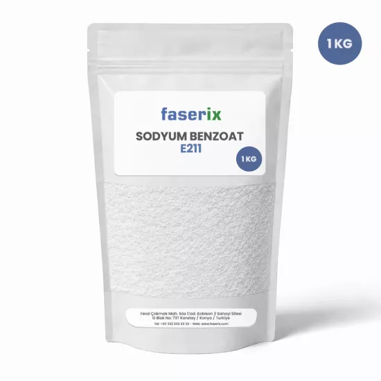 faserix - Sodyum Benzoat E211 - 1 Kg