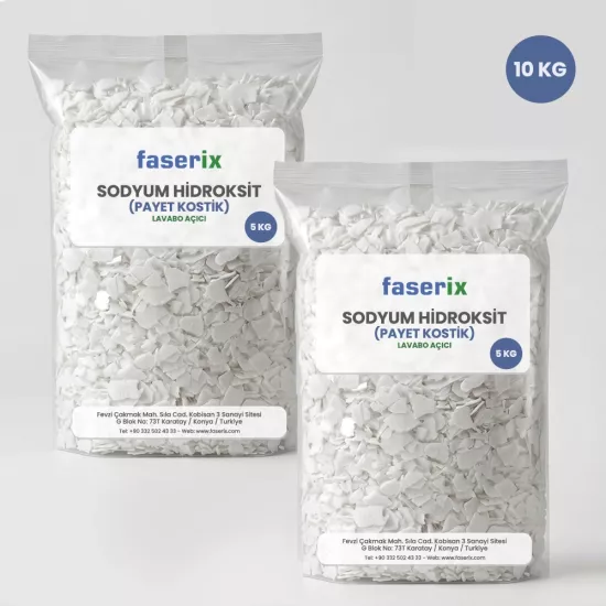 faserix Payet Kostik - Sodyum Hidroksit (10 Kg)