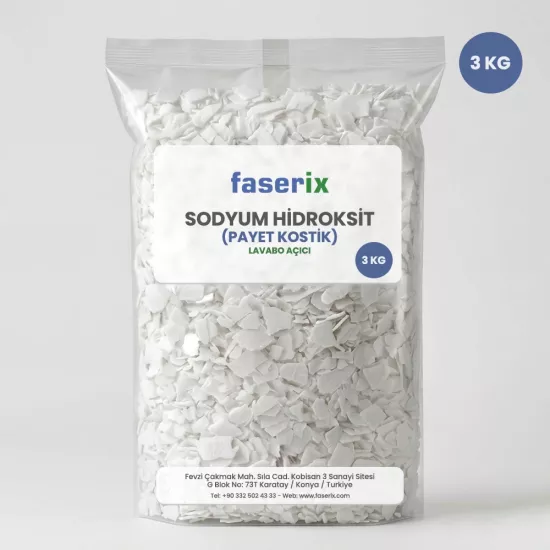 faserix Payet Kostik - Sodyum Hidroksit (3 Kg)