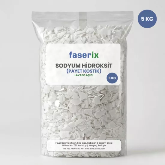 faserix Payet Kostik - Sodyum Hidroksit (5 Kg)