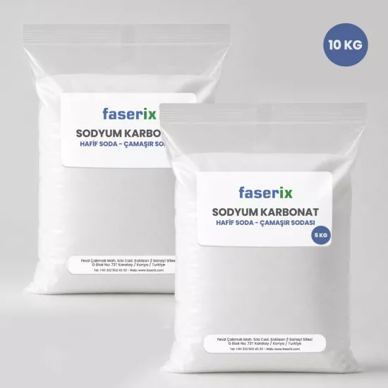 faserix Şişecam Çamaşır Sodası Sodyum Karbonat (Hafif Soda) 10Kg