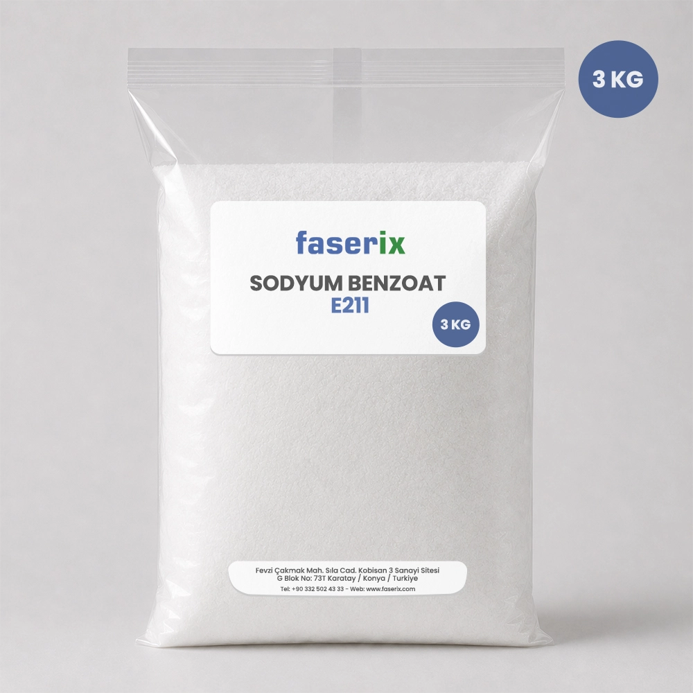 faserix - Sodyum Benzoat E211 - 3 Kg