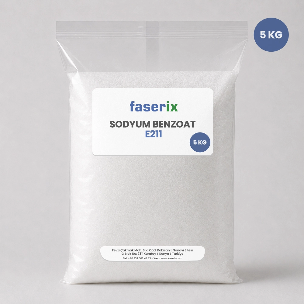 faserix - Sodyum Benzoat E211 - 5 Kg