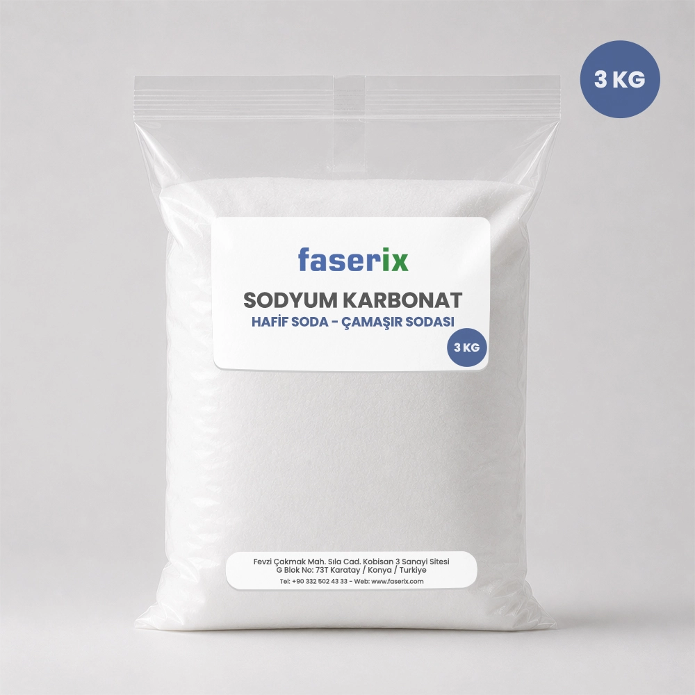 Şişecam Çamaşır Sodası Sodyum Karbonat (Hafif Soda) 3 Kg